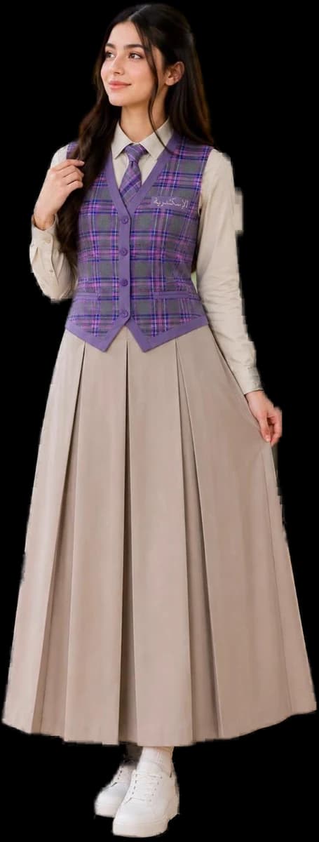 طالبة ترتدي زي البنات من School Style